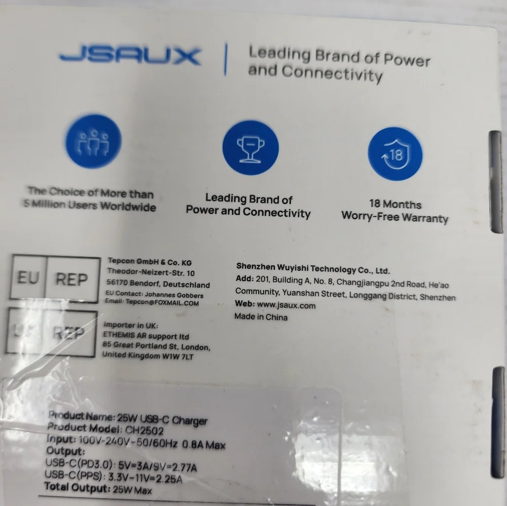 NEW UsB- C Fast Charger Compact Pd Wall Plug Adapter IPhone‎ Android IPad Galaxy